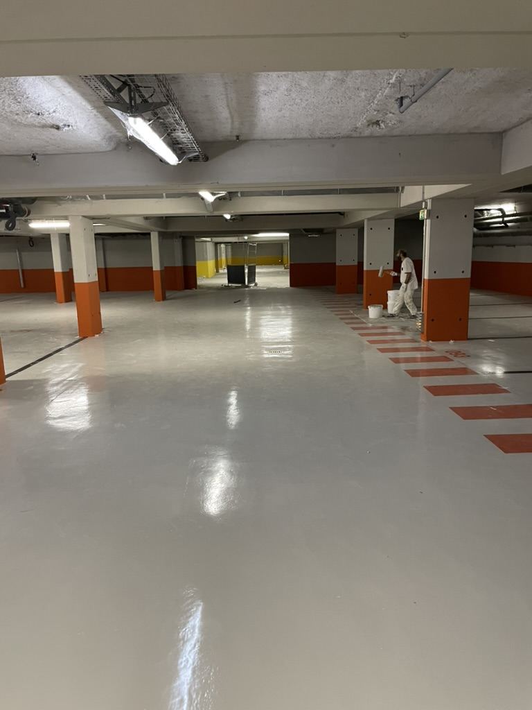 Application du marquage au sol, Clichy (92)
